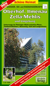 Wanderkarte Oberhof, Ilmenau, Zella