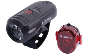 Sigma SIGMA SPORT Akku-LED-Leuchtenset "Aura 45 USB...