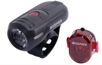 Sigma SIGMA SPORT Akku-LED-Leuchtenset "Aura 45 USB / Nugget II"