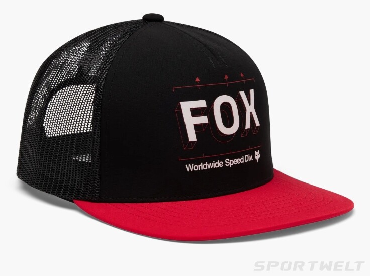 Fox Image Print Snapback Trucker Cap