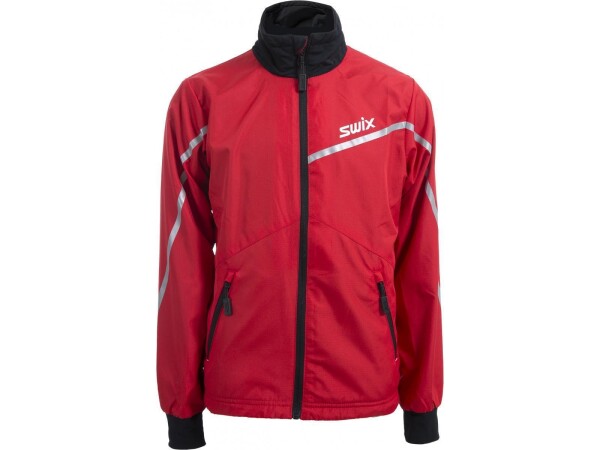Swix Mikrofaserjacke "X TRAINING" red Junior