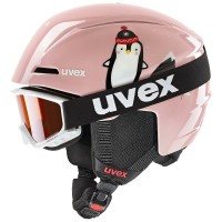 Uvex Junior Skihelm viti set