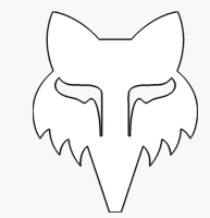 Fox Sticker gestanzt Fox Head 10cm
